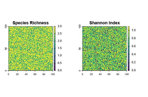 Figure 4: Comparison of Richness and Shannon Index
